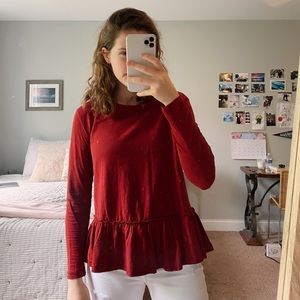 Nordstrom Caslon Peplum Top